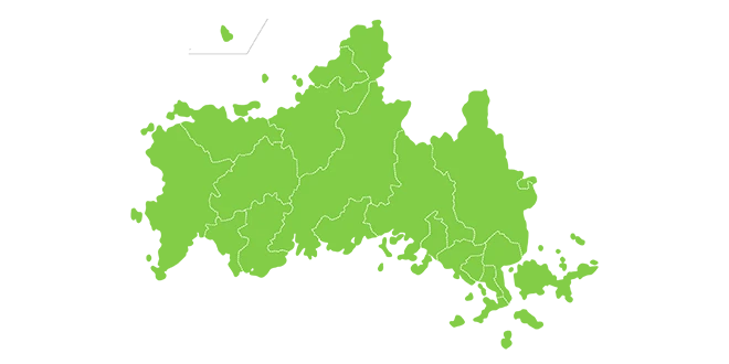 山口県対応エリア地図